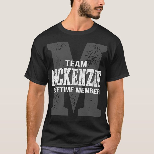 Team MCKENZIE Livstidsmedlem T Shirt (Framsida)