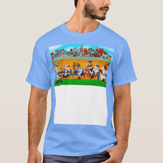 Team med tecken t shirt