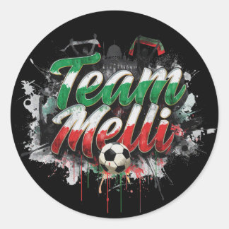 Team Melli - smeknamnet för Irans landslag Runt Klistermärke