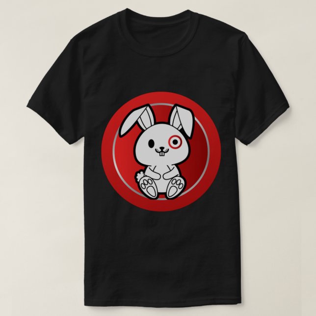 Team Member Bullseye Rabbit Funny T Shirt (Design framsida)
