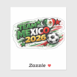 TEAM MEXICO 2026 MEXICO Supporter | Mexikansk stol Klistermärken