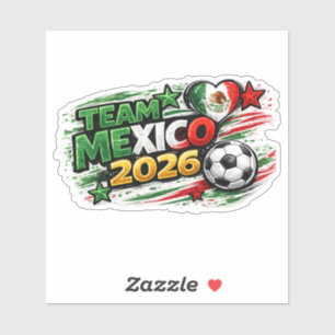 TEAM MEXICO 2026 MEXICO Supporter Mexikansk stol Klistermärken