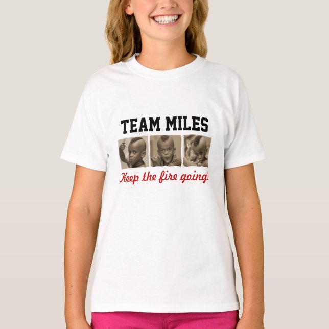 Team Miles - Kids Shirt Tee (Framsida)