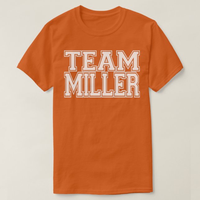 Team Miller T Shirt (Design framsida)