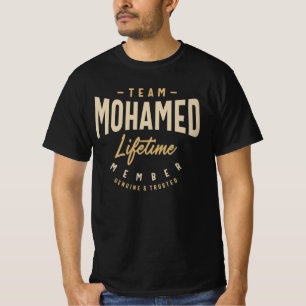 Team Mohamed Livtime Member Personlig Namn T Shirt