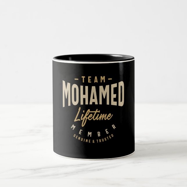 Team Mohamed Livtime Member Personlig Namn Två-Tonad Mugg (Center)