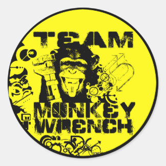 Team Monkey Wrench Runt Klistermärke