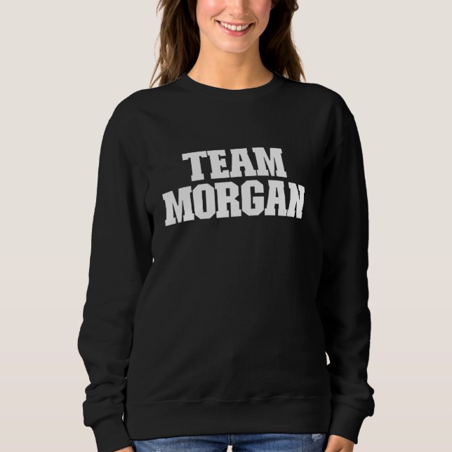Team Morgan Efternamn Morgan T Shirt (Framsida)