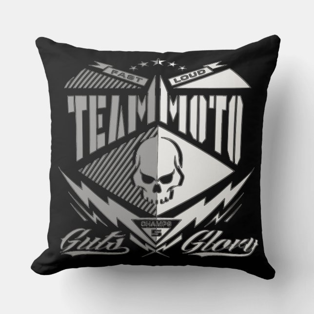 Team Moto Cushion Kudde (Framsida)
