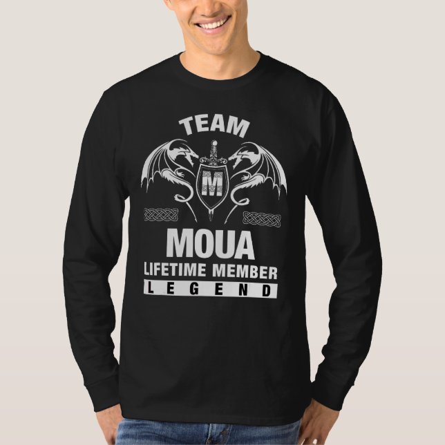 Team Moua-livstidsmedlem T Shirt (Framsida)