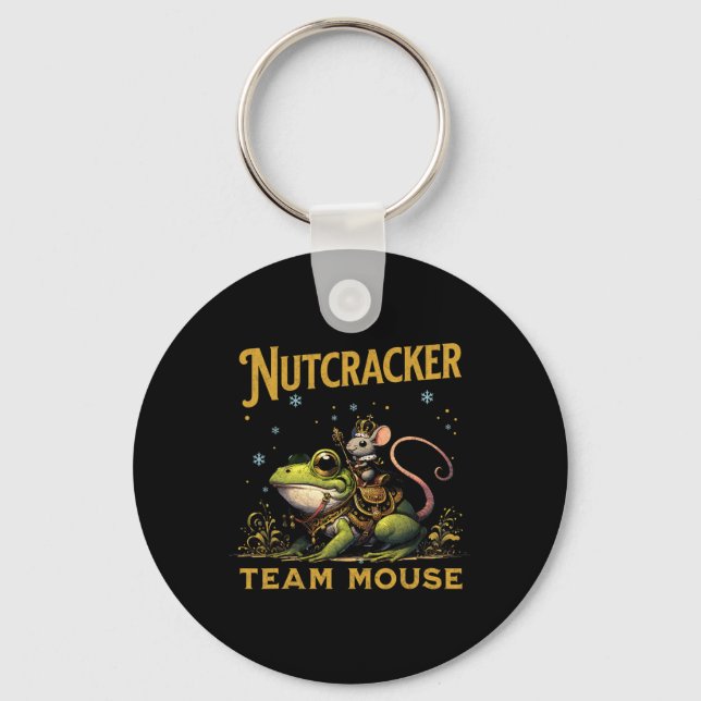 Team Mouse King Nutcracker Riding Frog Llet Dance  Nyckelring (Framsida)