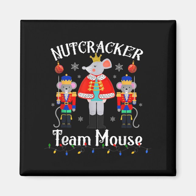 Team Mouse Nötknäppare Juldans Rolig Soldat Magnet (Framsidan)