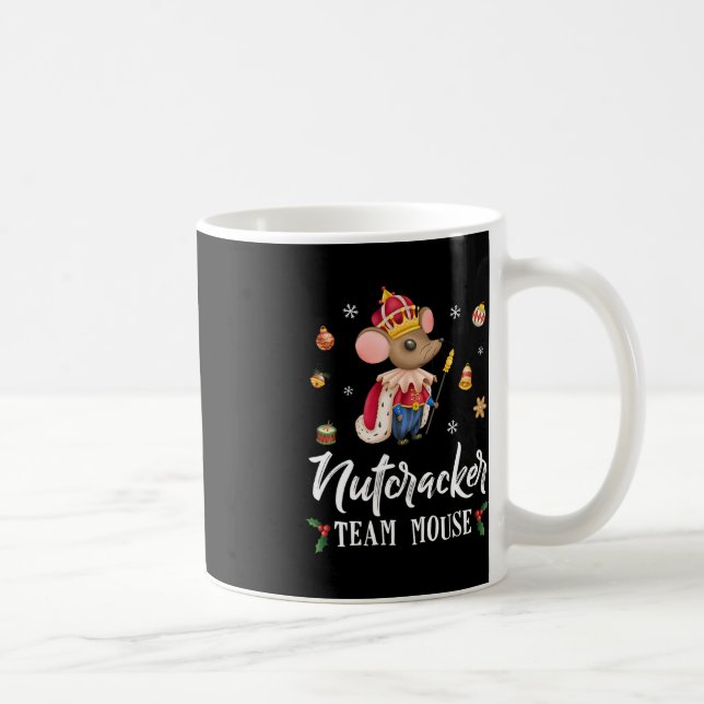 Team Mouse Nutcracker Roligt Soldat, juldansare Kaffemugg (Höger)