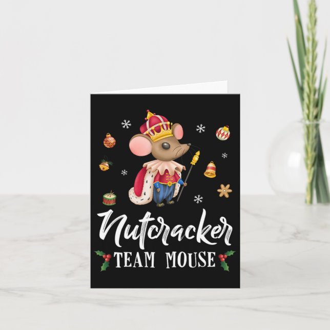 Team Mouse Nutcracker Roligt Soldat, juldansare Kort (Framsida)