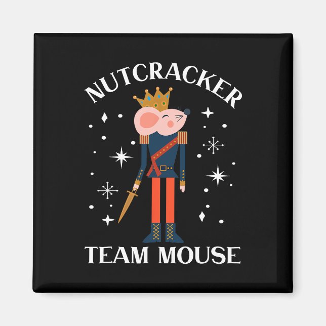 Team Mouse Nutcracker Roligt Soldat, juldansare Magnet (Framsidan)