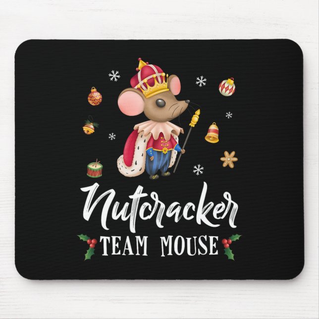 Team Mouse Nutcracker Roligt Soldat, juldansare Musmatta (Framsidan)