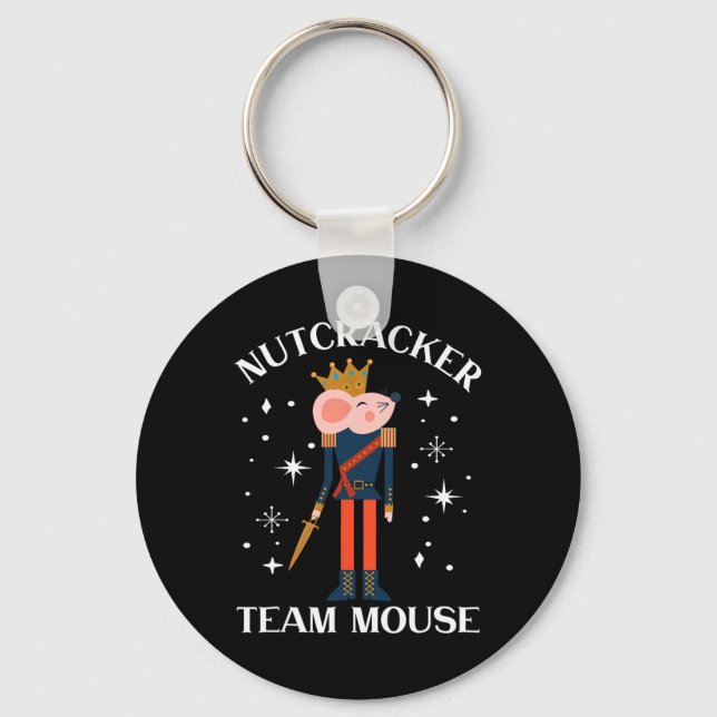 Team Mouse Nutcracker Roligt Soldat, juldansare Nyckelring (Framsida)