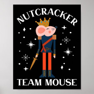 Team Mouse Nutcracker Roligt Soldat, juldansare Poster