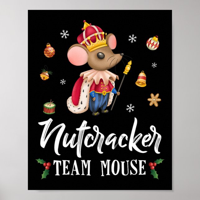 Team Mouse Nutcracker Roligt Soldat, juldansare Poster (Framsidan)