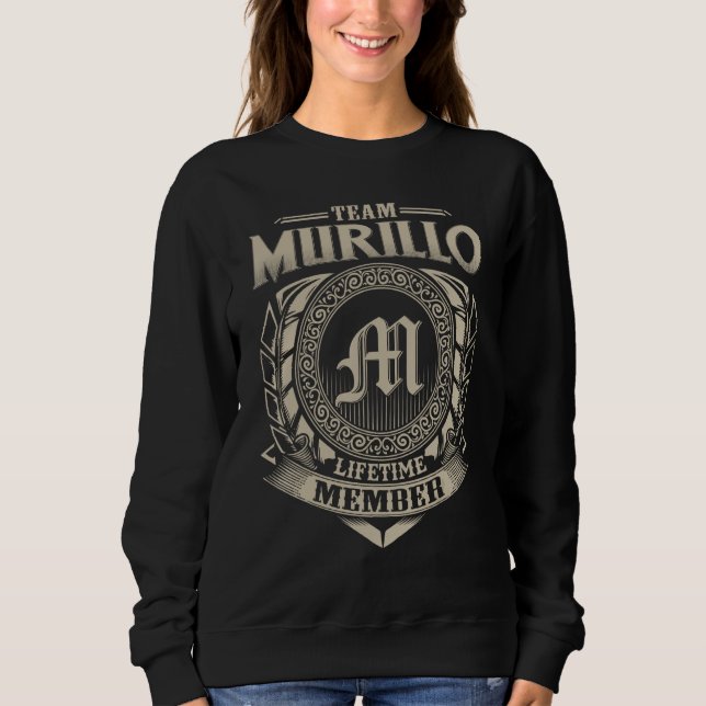 Team MURILLO Lifetime Member Surname MURILLO Famil T Shirt (Framsida)