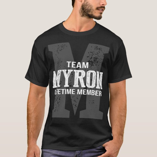 Team MYRON-livstidsmedlem T Shirt (Framsida)