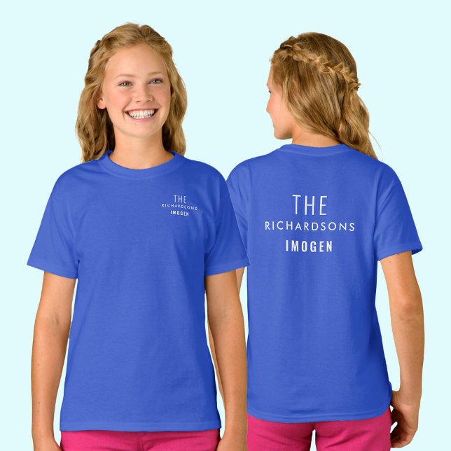 Team Namn Family Sports Party Gameswear T Shirt (Skapare uppladdad)