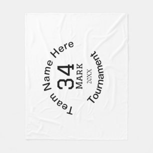 Team namn här lägger till namn-årstext för turneri fleecefilt