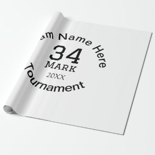 Team namn här lägger till namn-årstext för turneri presentpapper