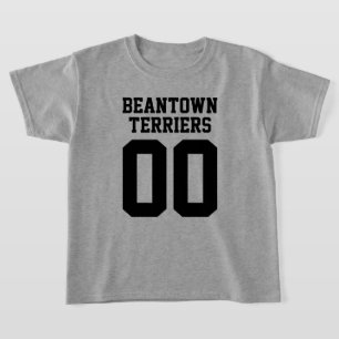 Team Namn och Jersey Number Front T-Shirt