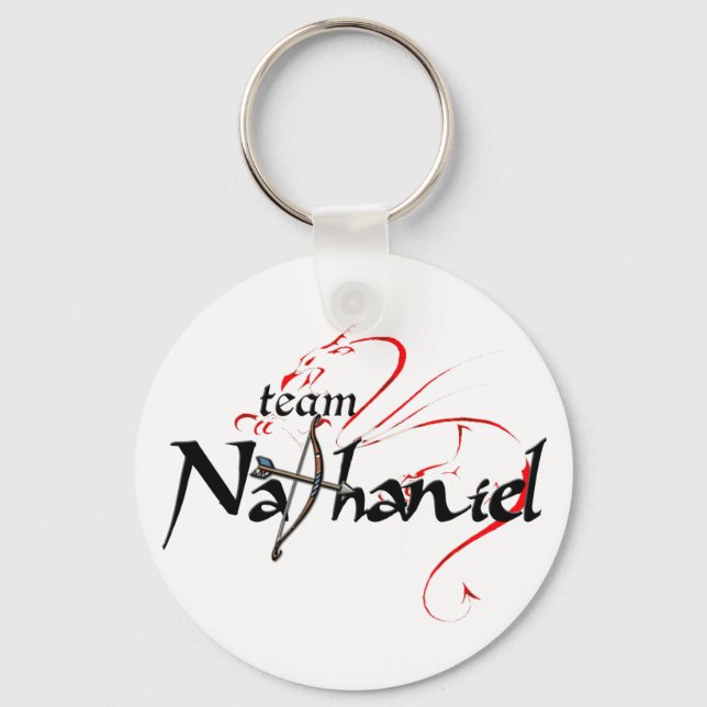 Team NATHANIEL! (lätt nyckelkedja) Nyckelring (Framsida)