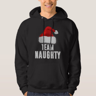 Team Naughty Funny jul Pajama Family Matchin Hoodie