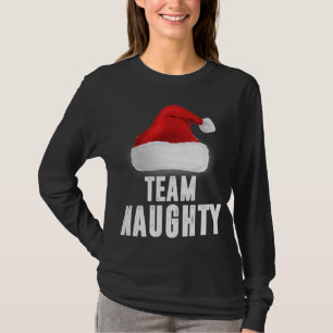 Team Naughty Funny jul Pajama Family Matchin T Shirt