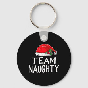 Team Naughty Funny jul Pajamas Jultomten M Nyckelring