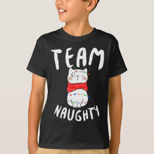 Team Naughty Funny Matching Family Jul T Shirt