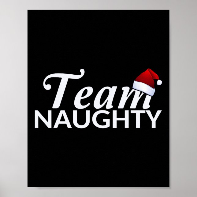 Team Naughty lite matchningsutfall med teamet Nice Poster (Framsidan)