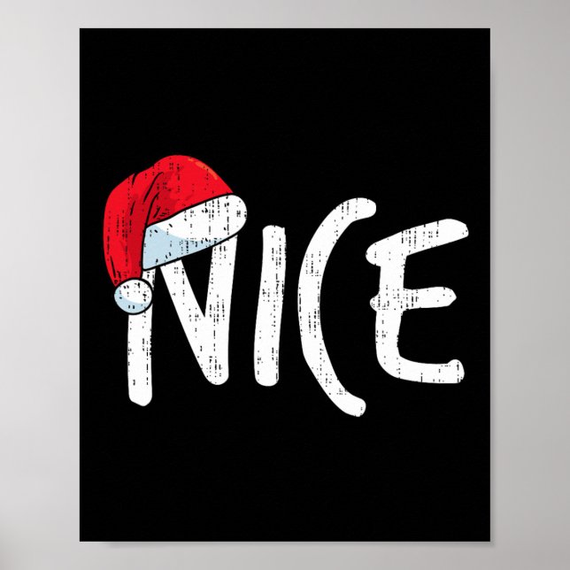 Team Naughty Nice-kul matchande jul-Par Poster (Framsidan)
