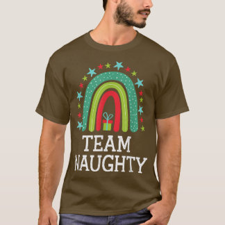 Team Naughty Rainbow Matching jul för kupp T Shirt