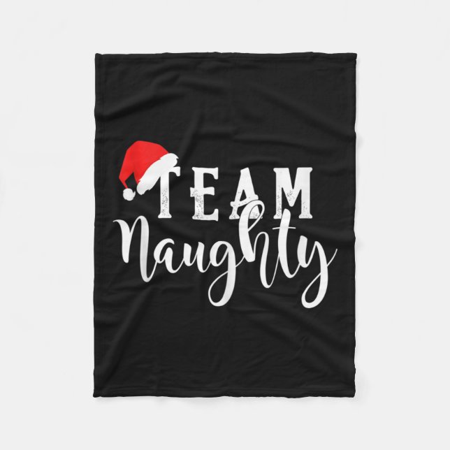 Team Naughty - Team Nice-fina julparet Morsa Fleecefilt (Framsidan)