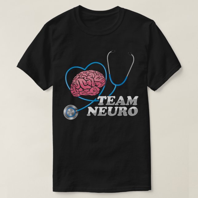 Team Neuro Neurosurgeon Neurology Neurokirurgi Bra T Shirt (Design framsida)