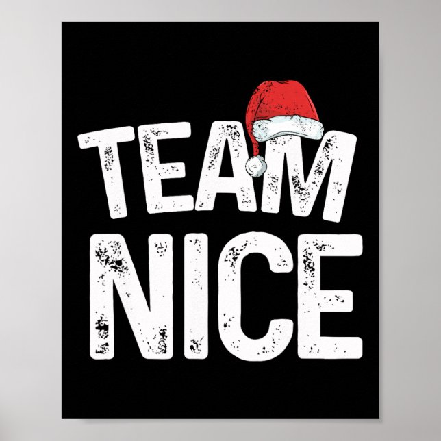 Team Nice Matchande jul Par Costume Naugh Poster (Framsidan)