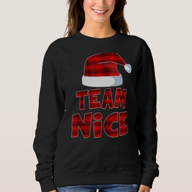 Team Nice Santa Red Play Claus jul Pajama F T Shirt (Framsida)