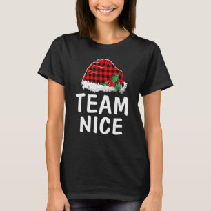 Team Nice Santa Red Play Claus jul Pajama F T Shirt