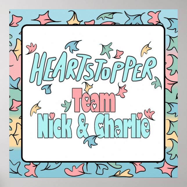 Team Nick och Charlie White Poster (Framsidan)