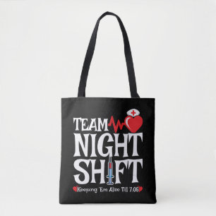 Team Night Shift - Nattskift sjuksköterska Tygkasse