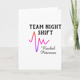 Team night shift nurse doctor medical name heart l kort