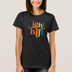 Team Night Shift Nurse Icu Nurse Team Kritisk bil T Shirt