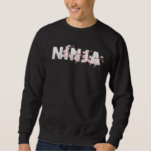 Team Ninja Cherry Blommar Funny Gamers Tee Gamer Lång Ärmad Tröja