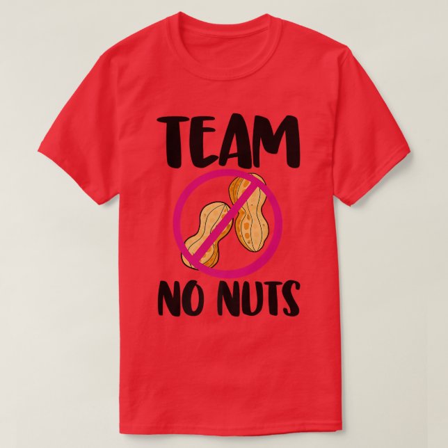 Team No Nöt Funny Gender Reveal T Shirt (Design framsida)