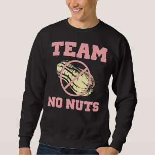 Team No Nöt Team Boy Funny Gender Reveal Lång Ärmad Tröja