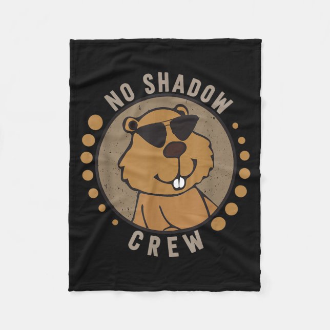 Team No Shadow Crew Groundhog Day  Fleecefilt (Framsidan)
